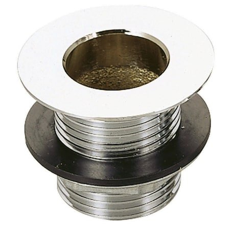 Bk Resources Drain Plug, 1" NPS Drain Size, 1-7/8" Flange, 3-1/4" L, Chrome BKDR-325CP